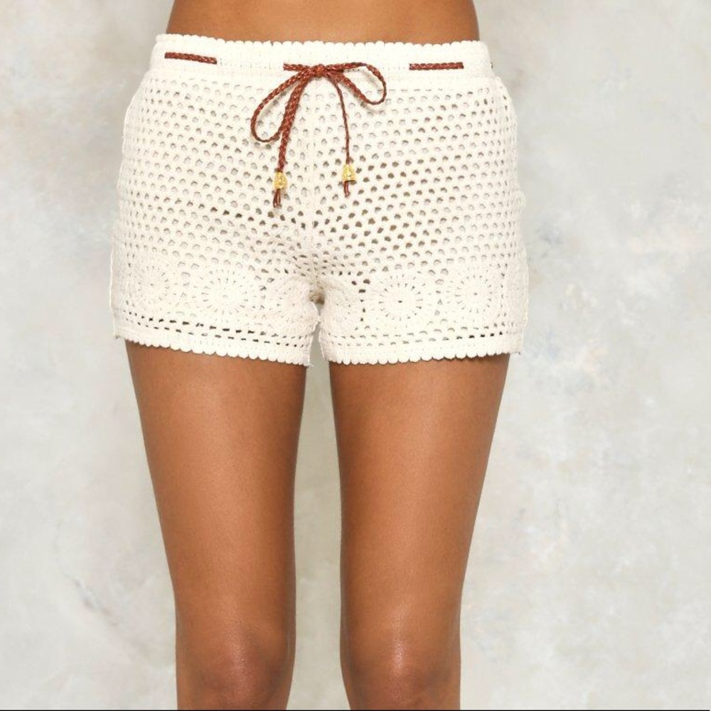 Nasty Gal Mojave Crochet Shorts